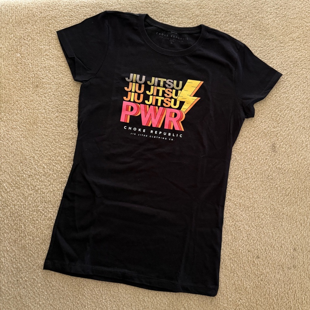 NEW Choke Republic Jiu Jitsu PWR Black T-Shirt